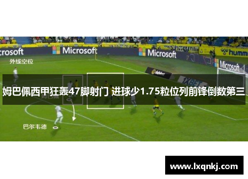 姆巴佩西甲狂轰47脚射门 进球少1.75粒位列前锋倒数第三